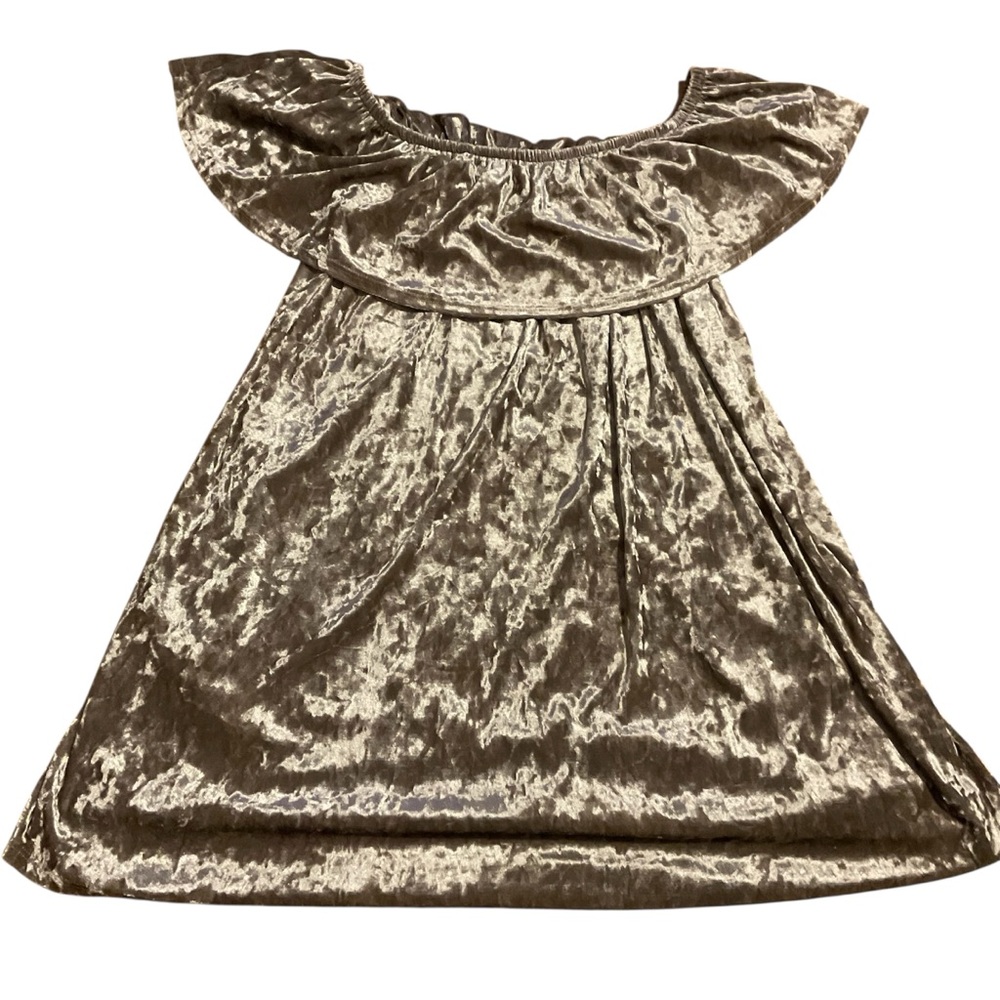 The Pants‎ Store Velvet Off-Shoulder Dress